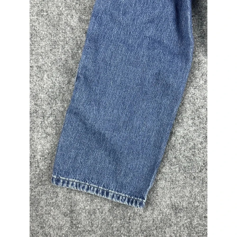Zara Kids Blue Denim Multi-Pocket Cargo Jeans Size 6 Streetwear Y2K